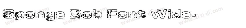 Sponge Bob Font Wide字体转换